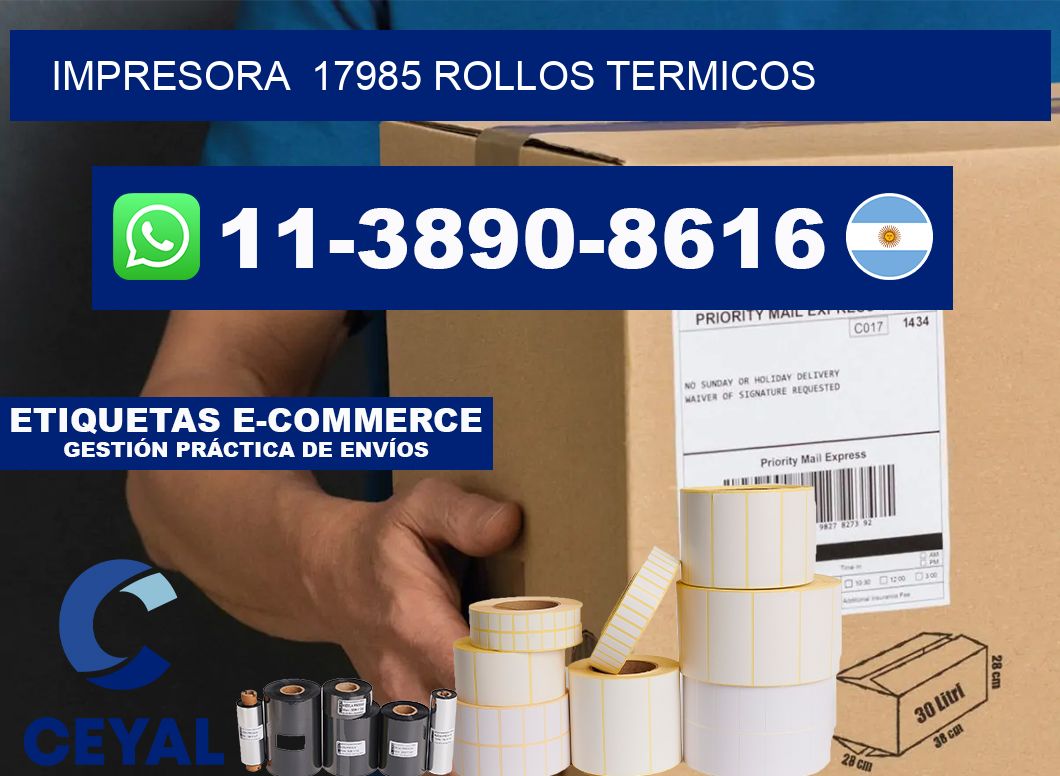 impresora  17985 rollos termicos