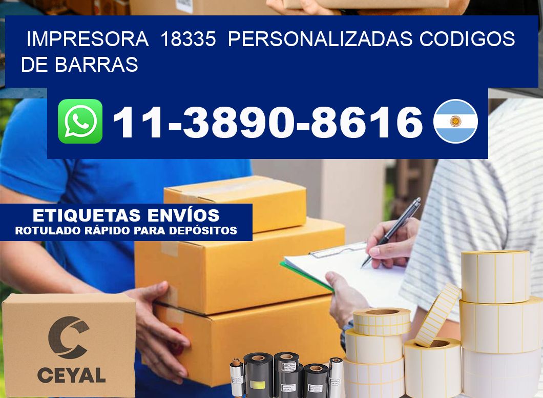 impresora 18335 personalizadas codigos de barras