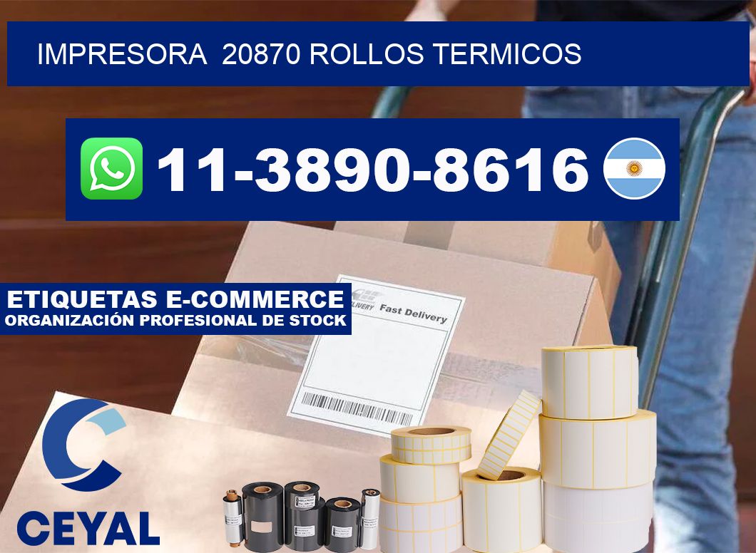 impresora  20870 rollos termicos