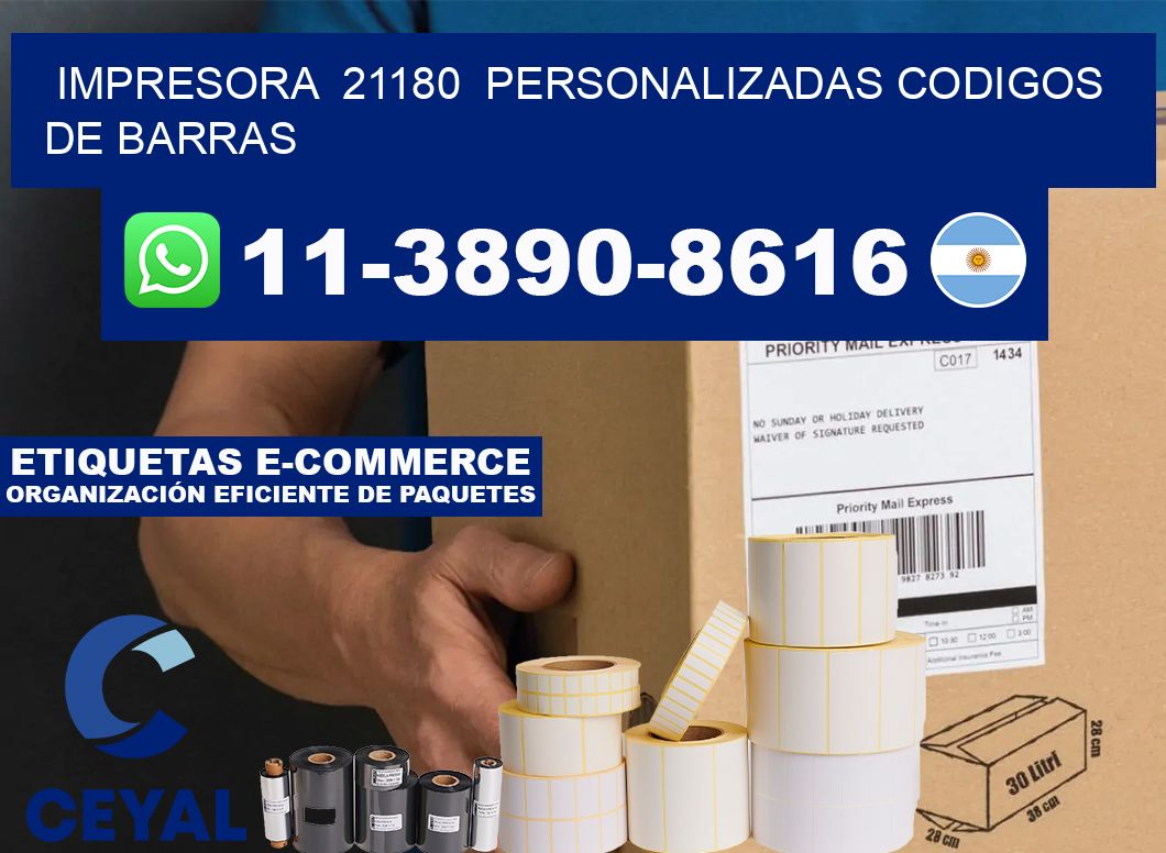impresora  21180  personalizadas codigos de barras
