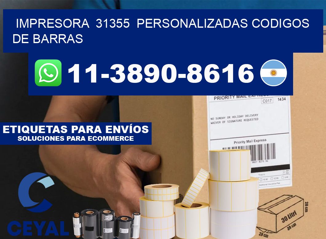 impresora  31355  personalizadas codigos de barras