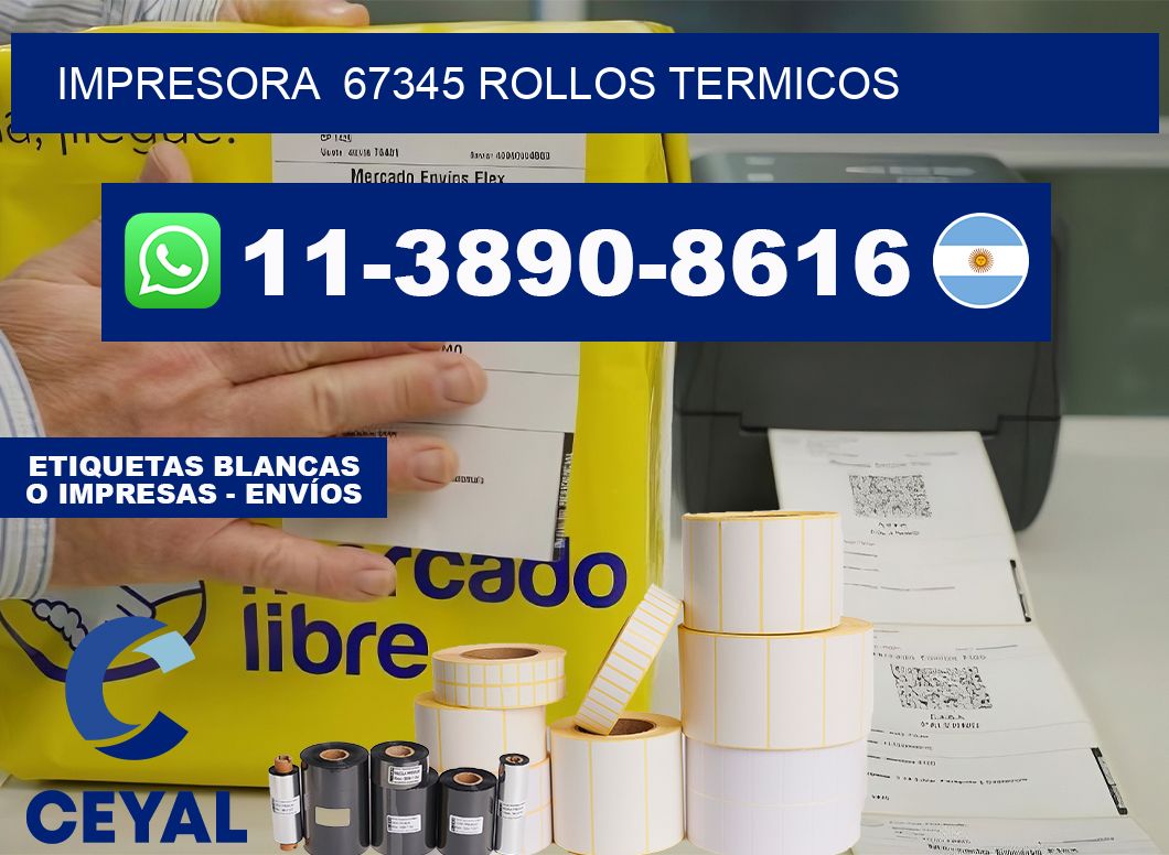 impresora 67345 rollos termicos