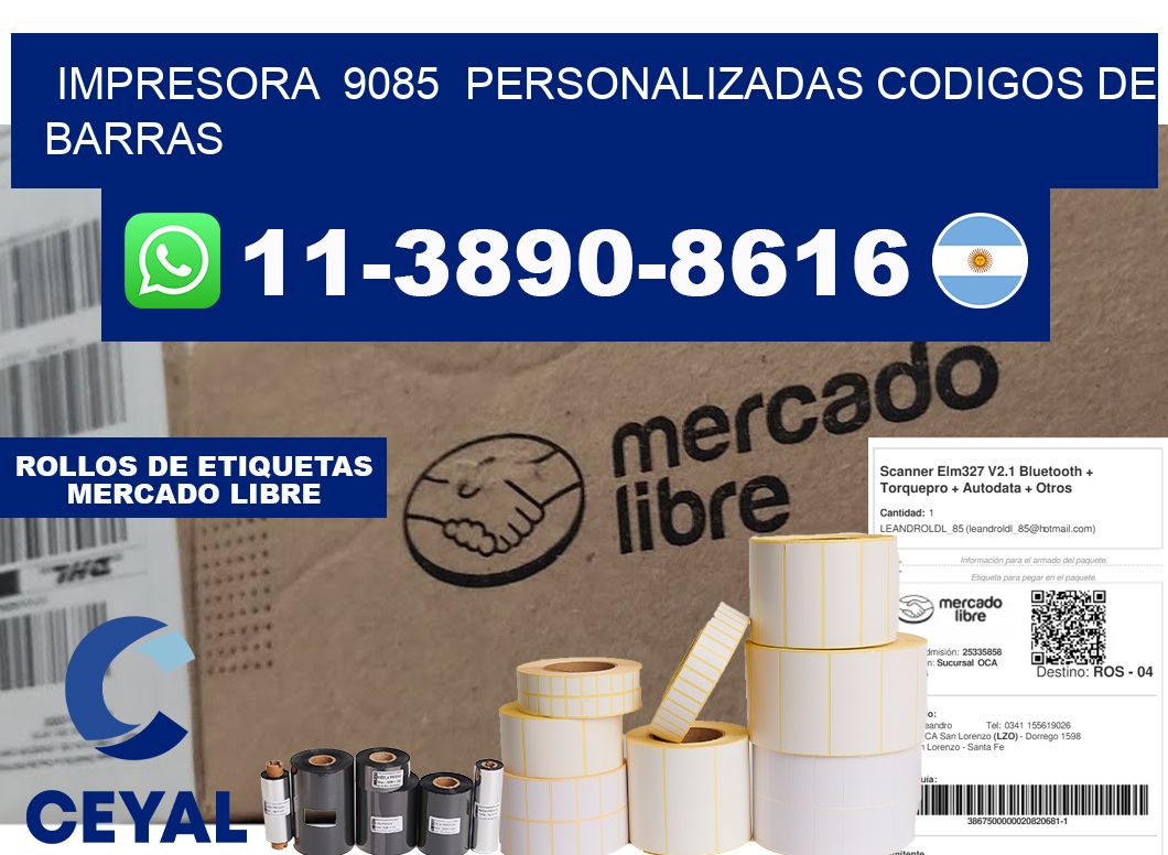 impresora  9085  personalizadas codigos de barras