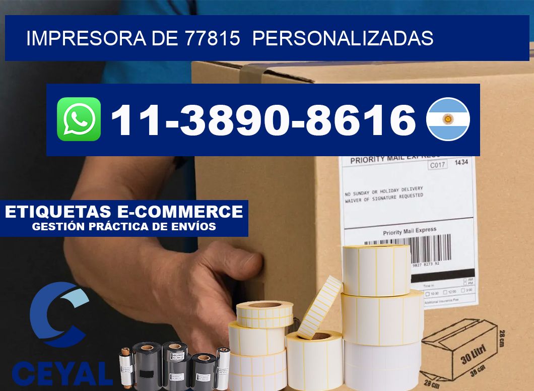 impresora de 77815  personalizadas