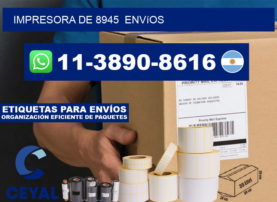 impresora de 8945 envíos