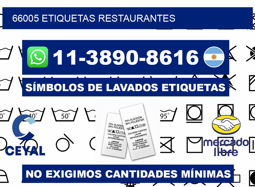 66005 etiquetas restaurantes