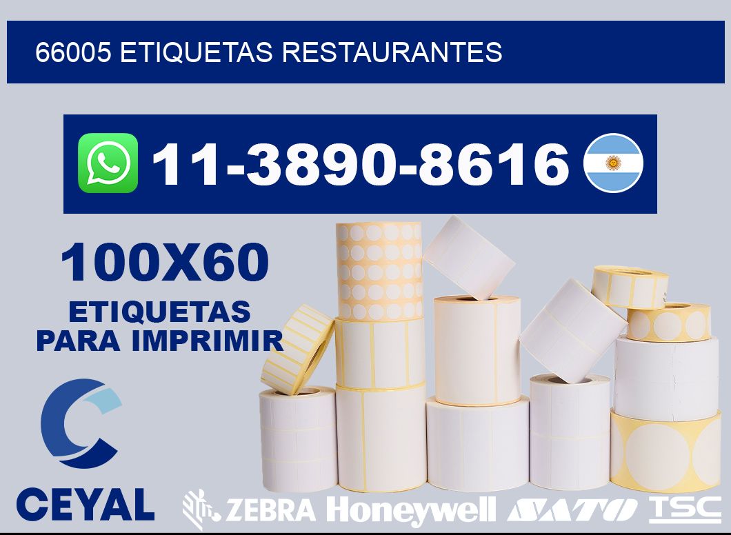 66005 etiquetas restaurantes