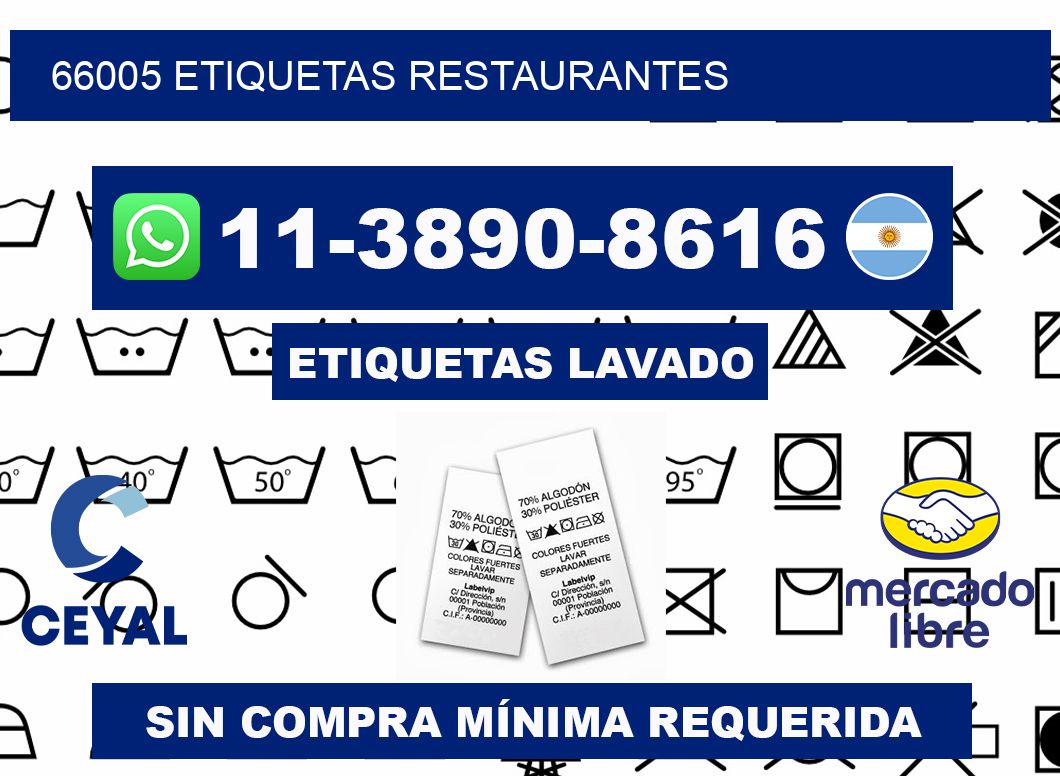66005 etiquetas restaurantes