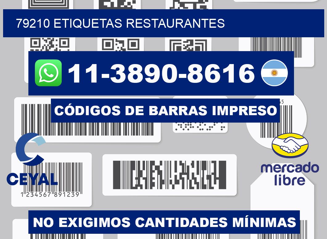 79210 etiquetas restaurantes