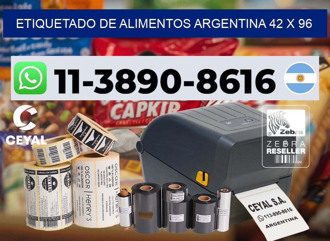 Etiquetado de alimentos Argentina 42 x 96