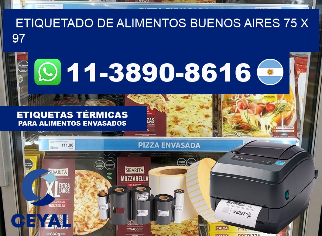 Etiquetado de alimentos buenos aires 75 x 97
