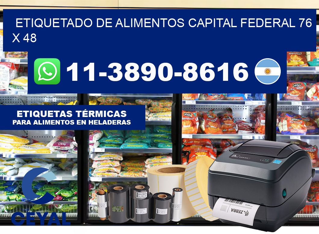 Etiquetado de alimentos capital federal 76 x 48