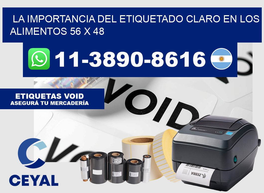 La importancia del etiquetado claro en los alimentos 56 x 48