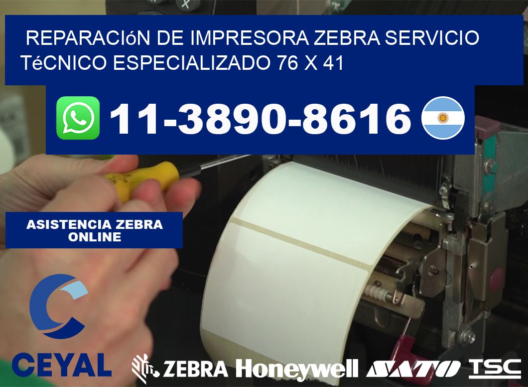 Reparación de Impresora Zebra Servicio Técnico Especializado 76 x 41