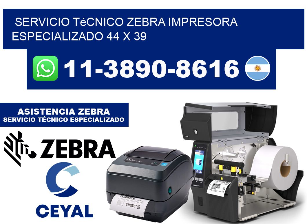 Servicio Técnico Zebra Impresora Especializado 44 x 39