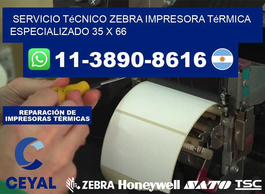 Servicio Técnico Zebra Impresora Térmica Especializado 35 x 66