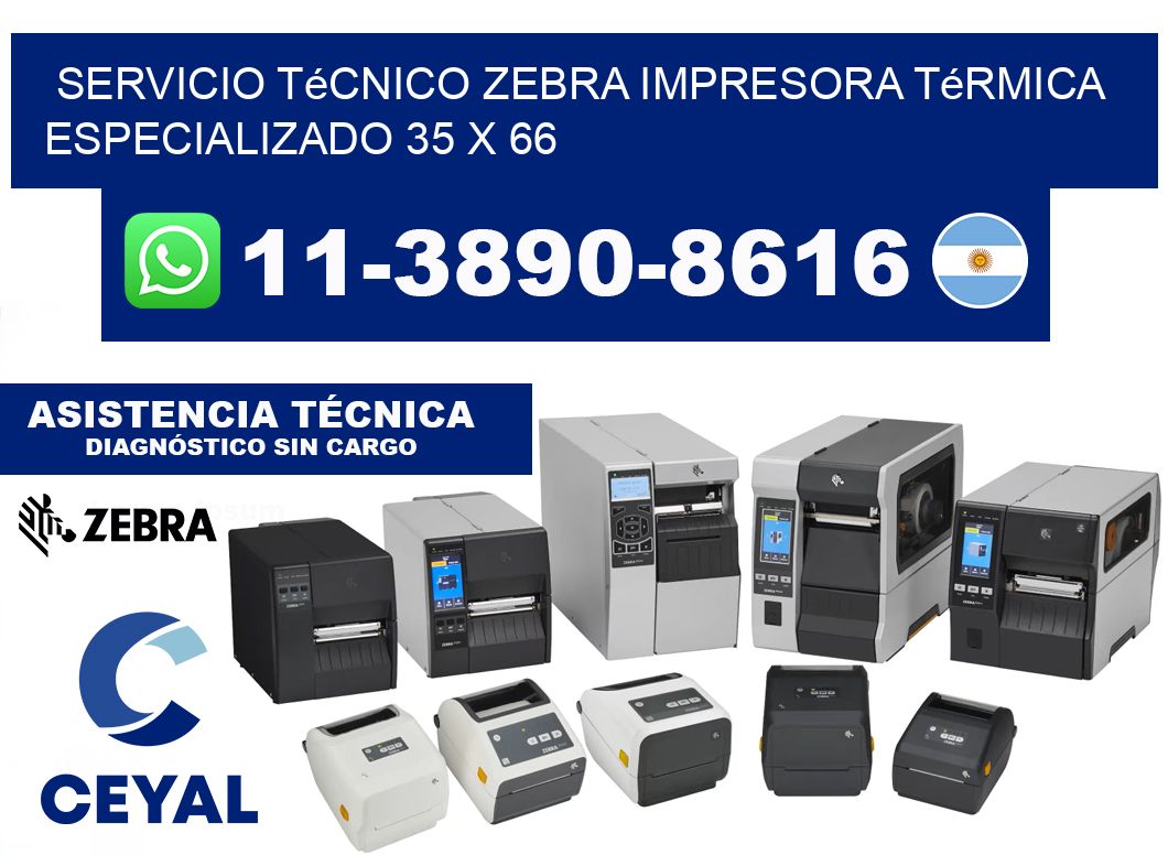 Servicio Técnico Zebra Impresora Térmica Especializado 35 x 66