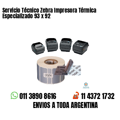 Servicio Técnico Zebra Impresora Térmica Especializado 93 x 92