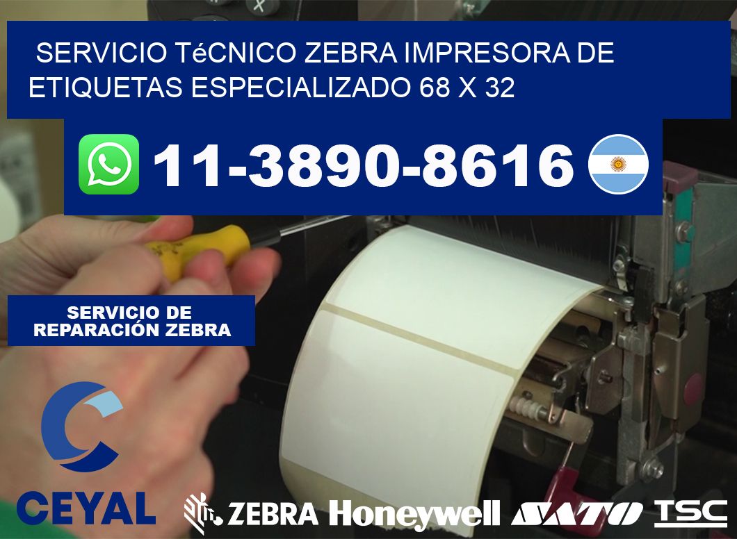 Servicio Técnico Zebra Impresora de Etiquetas Especializado 68 x 32