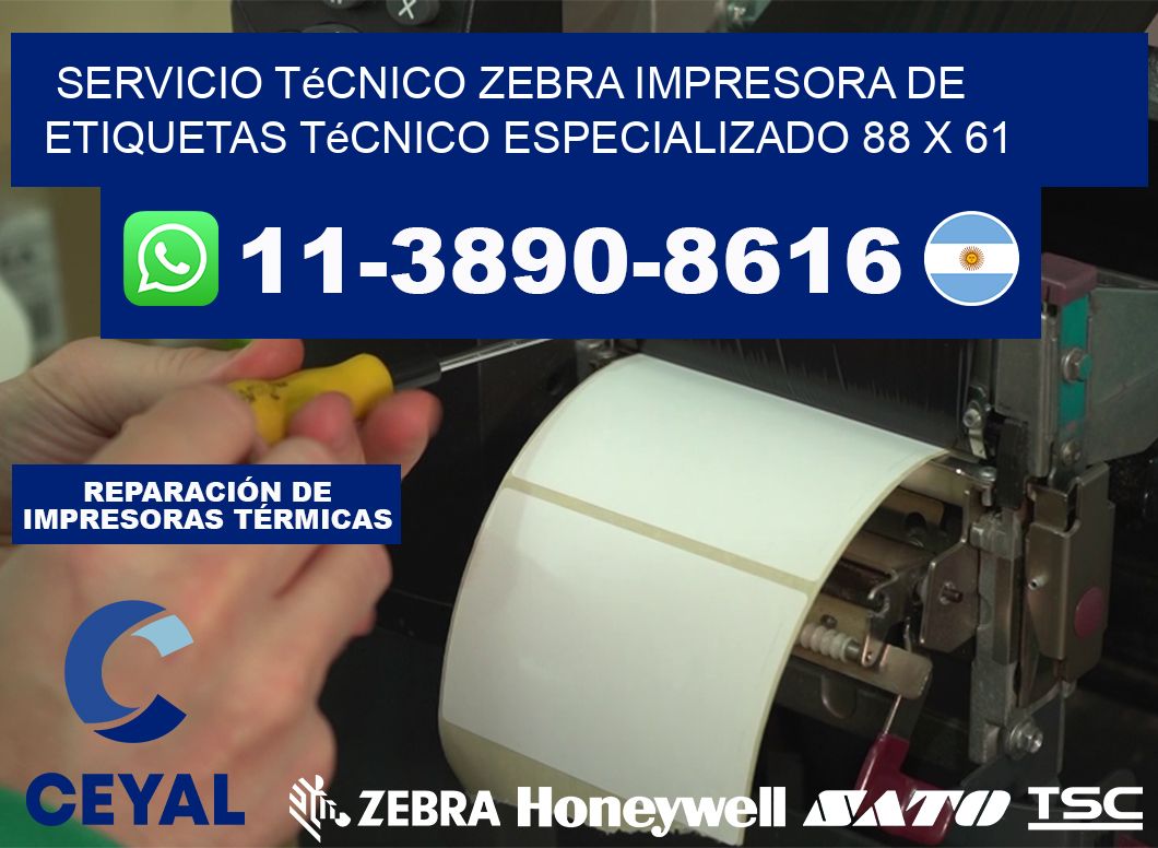 Servicio Técnico Zebra Impresora de Etiquetas Técnico Especializado 88 x 61