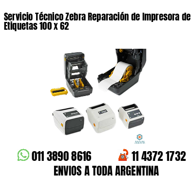Servicio Técnico Zebra Reparación de Impresora de Etiquetas 100 x 62