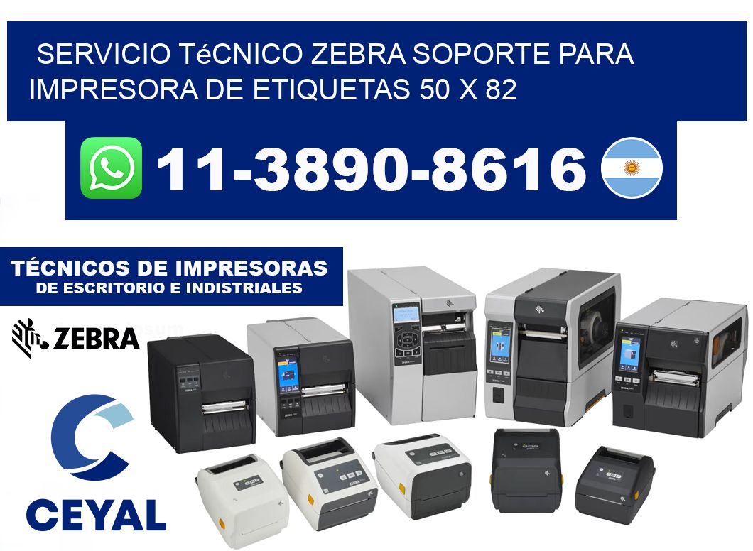 Servicio Técnico Zebra Soporte para Impresora de Etiquetas 50 x 82