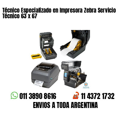 Técnico Especializado en Impresora Zebra Servicio Técnico 63 x 67