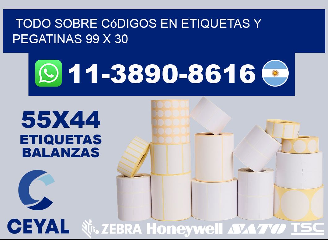 Todo sobre códigos en etiquetas y pegatinas 99 x 30