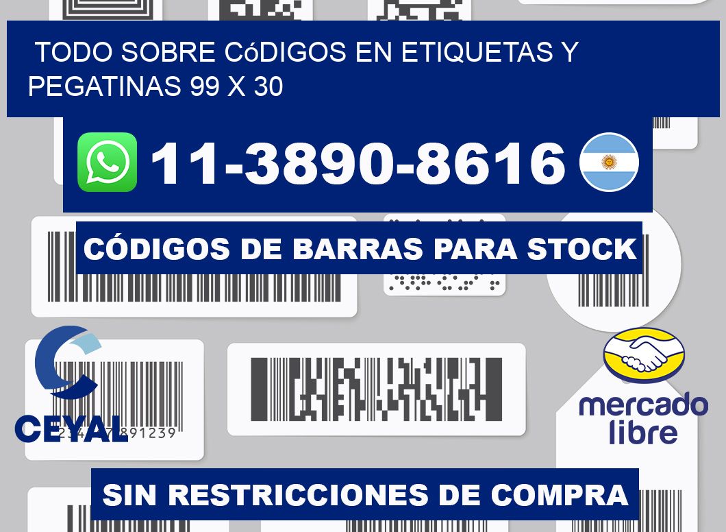 Todo sobre códigos en etiquetas y pegatinas 99 x 30