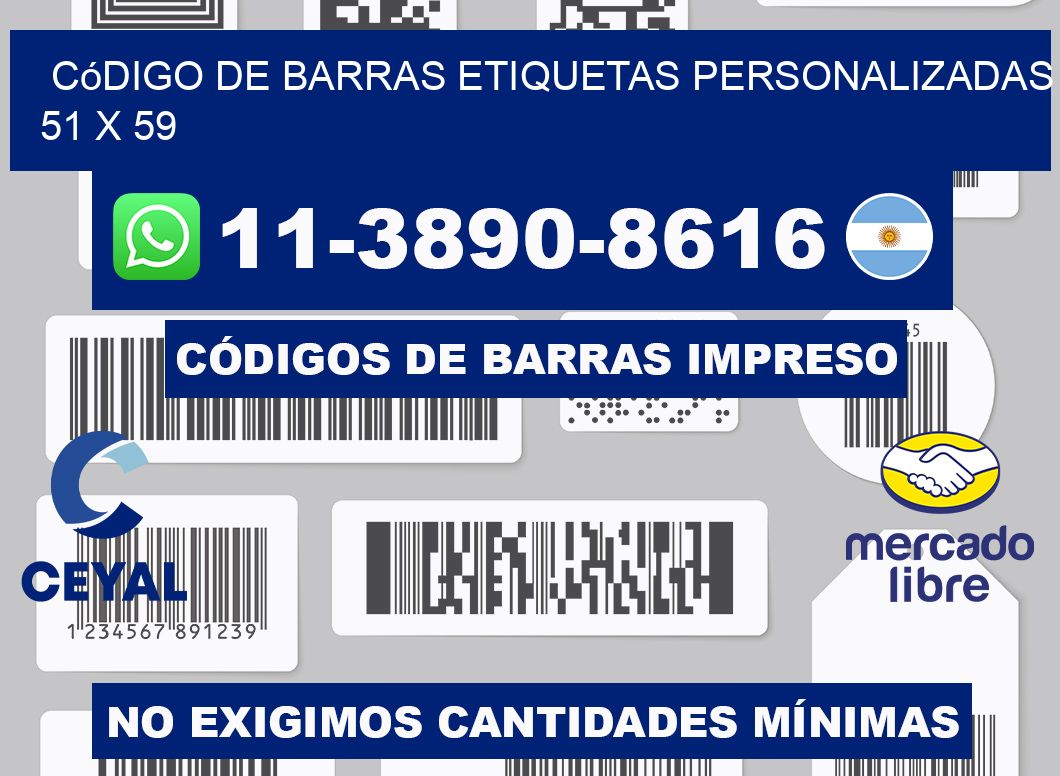 código de barras etiquetas personalizadas 51 x 59