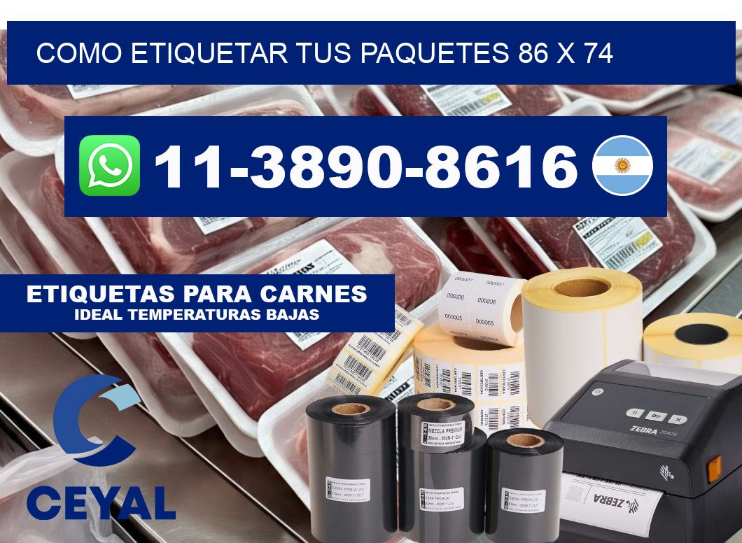 como etiquetar tus paquetes 86 x 74