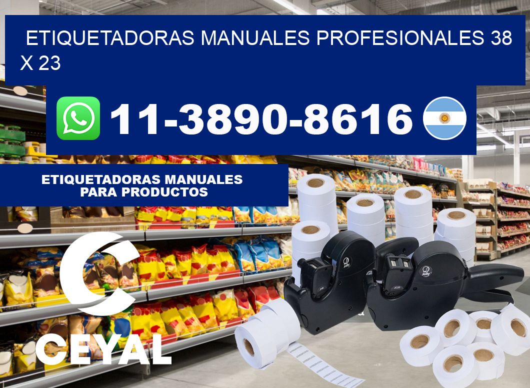 etiquetadoras manuales profesionales 38 x 23