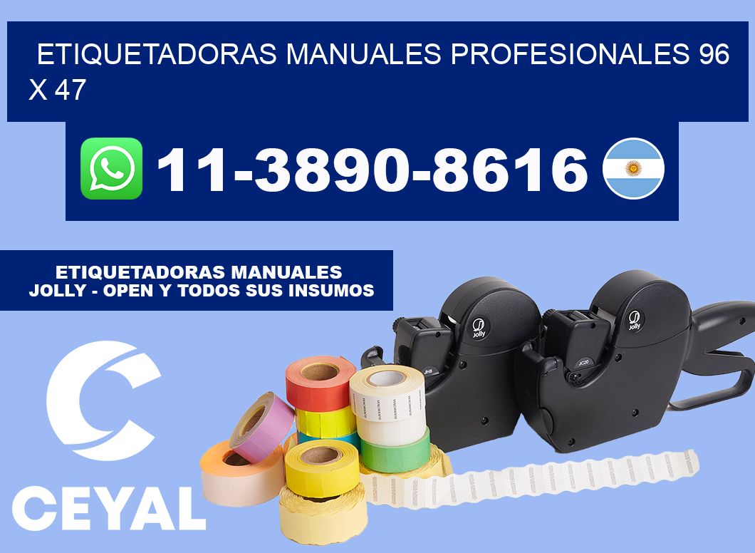 etiquetadoras manuales profesionales 96 x 47