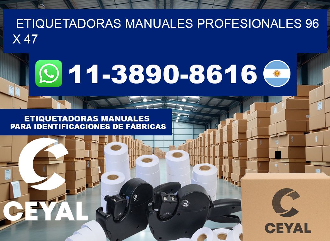 etiquetadoras manuales profesionales 96 x 47