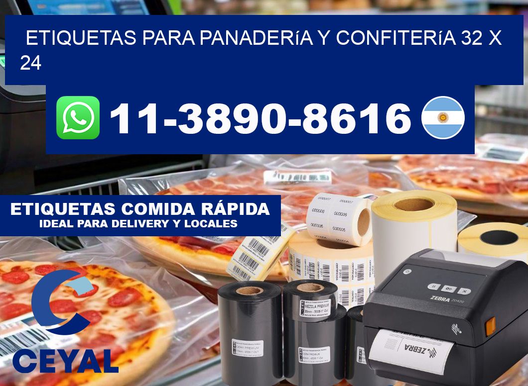 etiquetas para Panadería y confitería 32 x 24