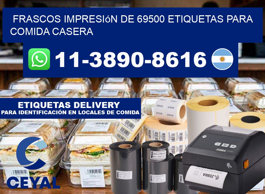 frascos impresión de 69500 etiquetas para comida casera