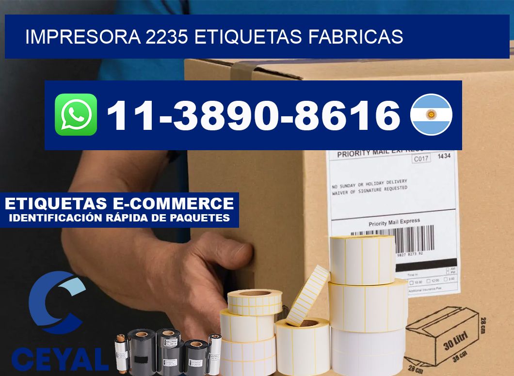 impresora 2235 etiquetas fabricas