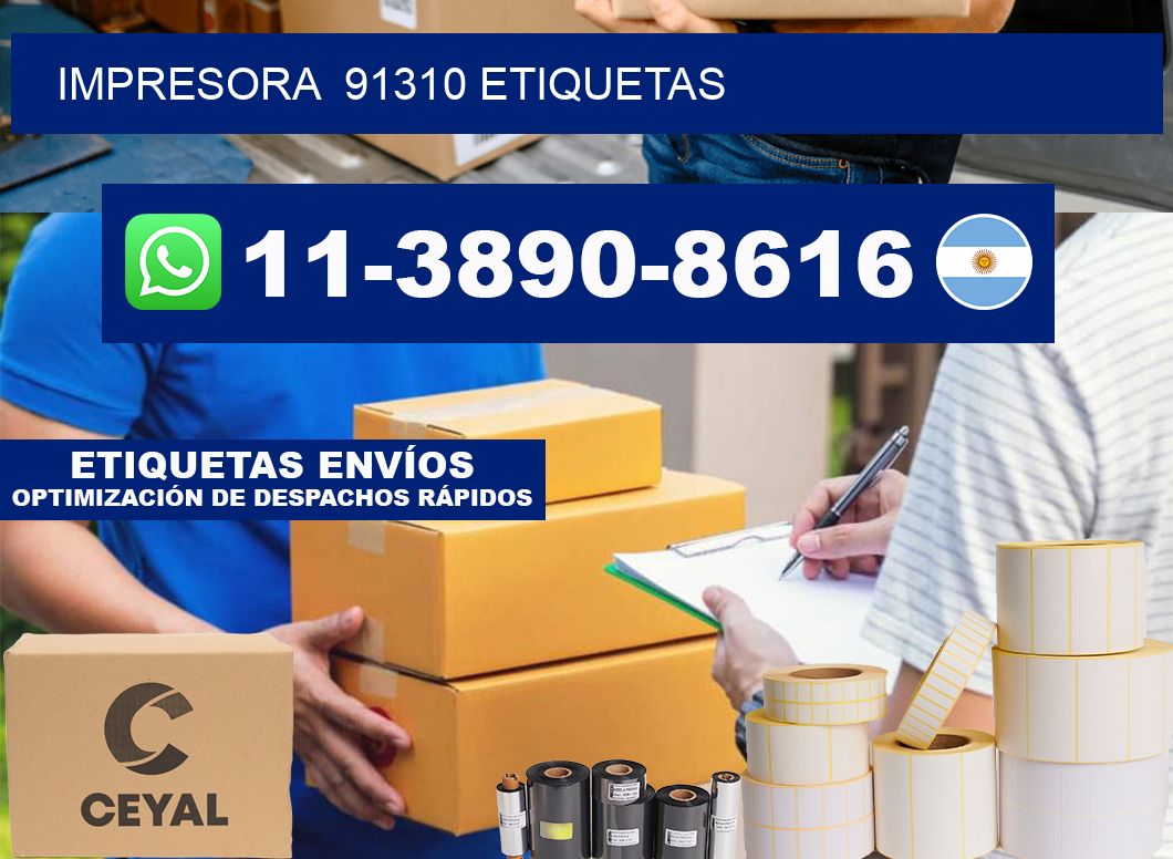 impresora  91310 etiquetas