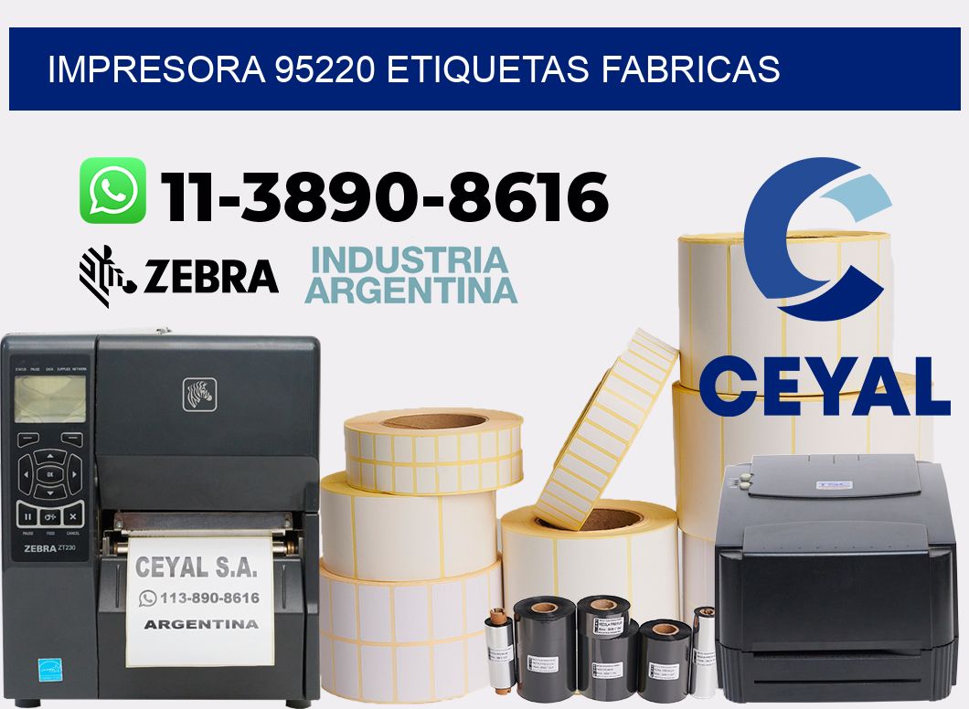 impresora 95220 etiquetas fabricas