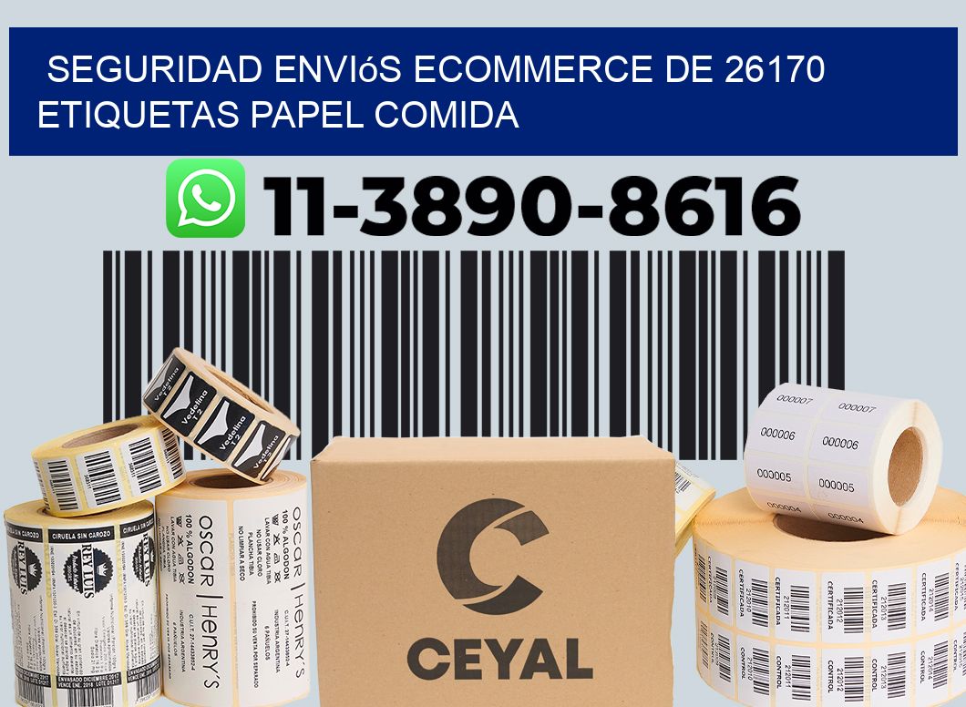 seguridad enviós ecommerce de 26170 etiquetas papel comida