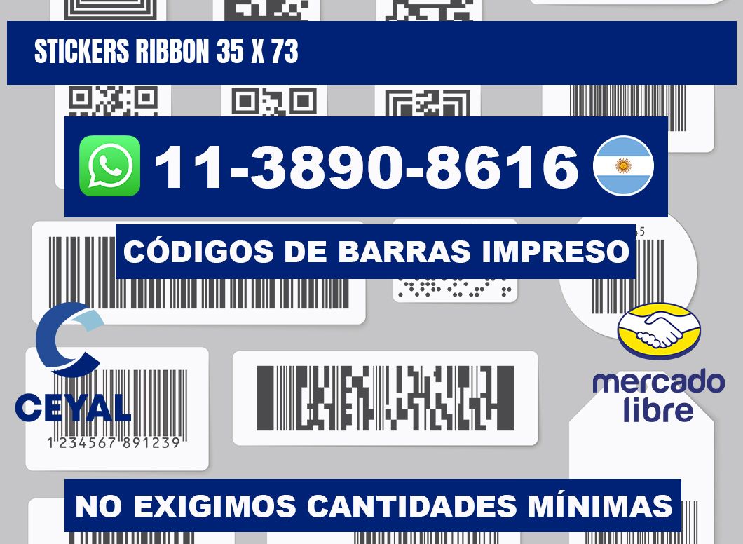 stickers ribbon 35 x 73