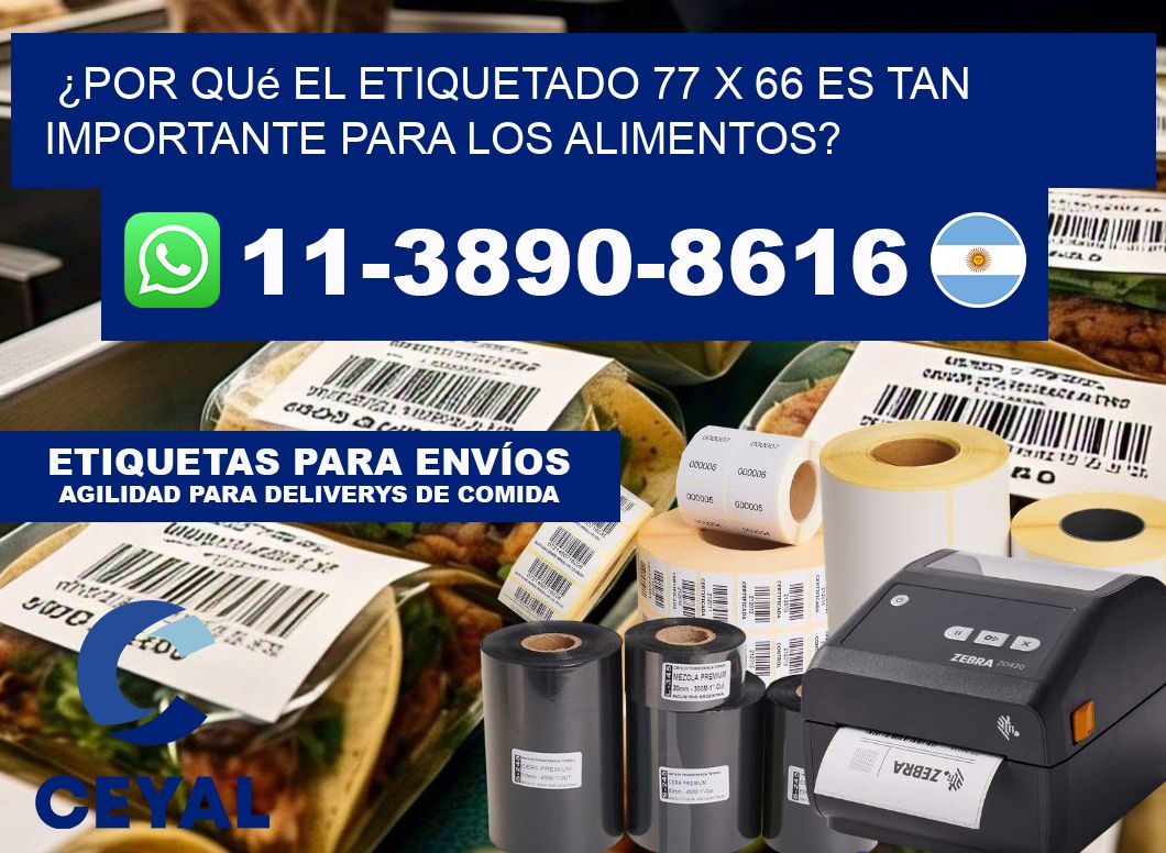 ¿Por qué el etiquetado 77 x 66 es tan importante para los alimentos?