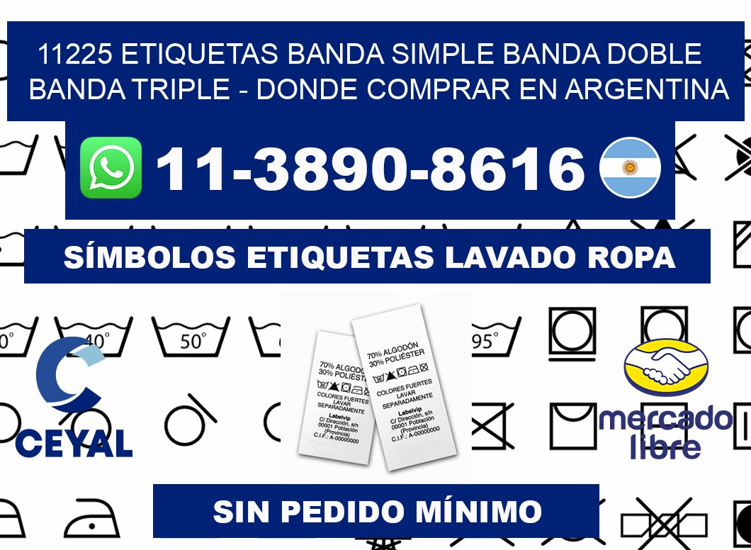 11225 etiquetas banda simple banda doble banda triple - Donde Comprar en Argentina