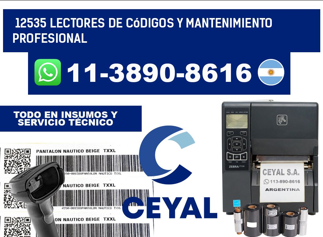 12535 Lectores de Códigos y Mantenimiento Profesional