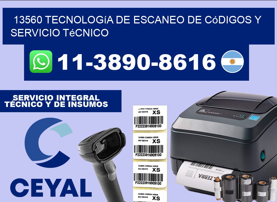 13560 Tecnología de Escaneo de códigos y Servicio Técnico