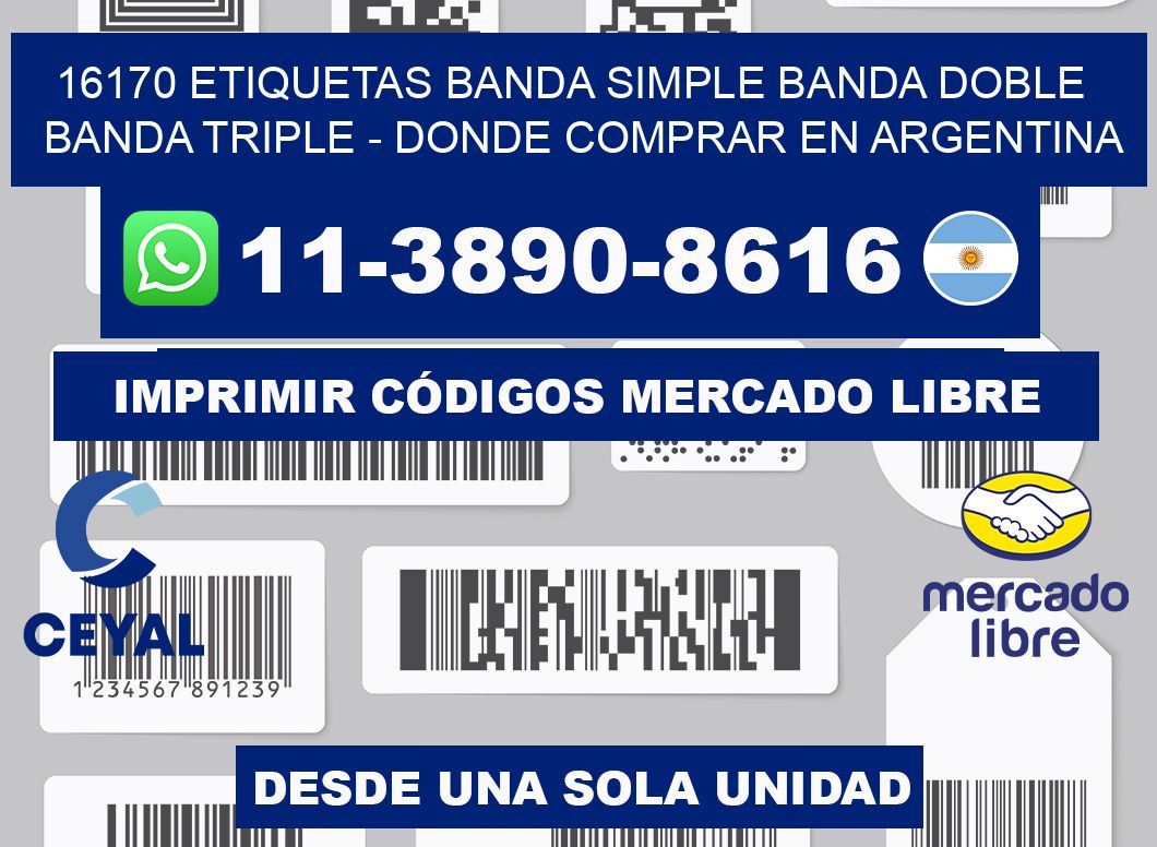 16170 etiquetas banda simple banda doble banda triple - Donde Comprar en Argentina