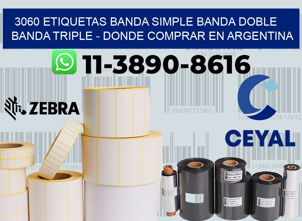 3060 etiquetas banda simple banda doble banda triple - Donde Comprar en Argentina