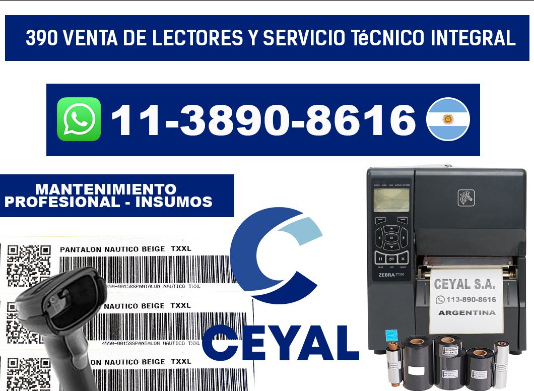 390 Venta de Lectores y Servicio Técnico Integral