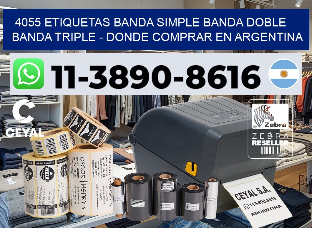 4055 etiquetas banda simple banda doble banda triple – Donde Comprar en Argentina