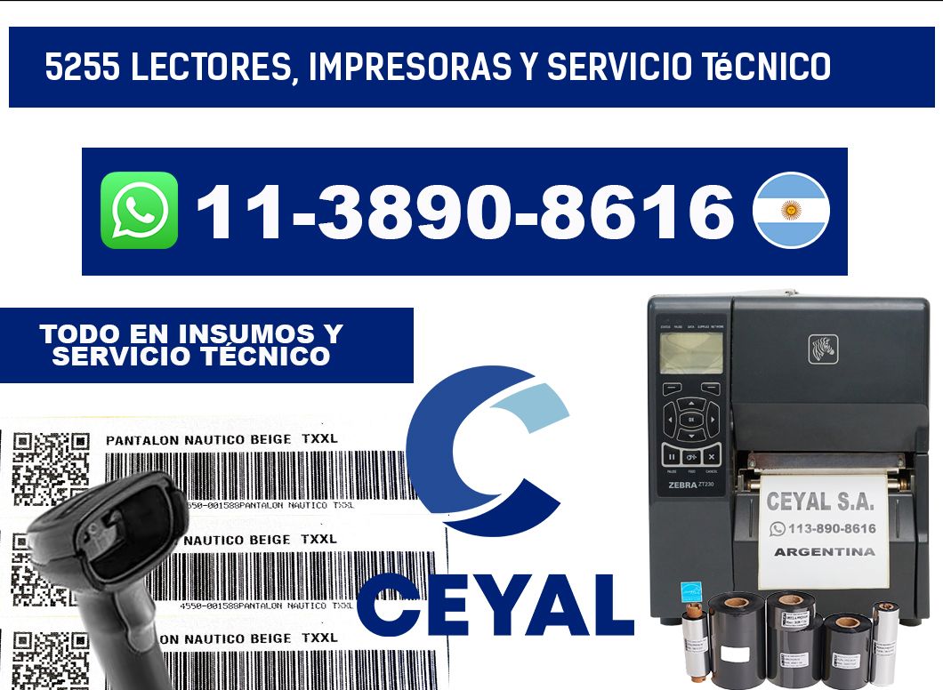5255 Lectores, Impresoras y Servicio Técnico